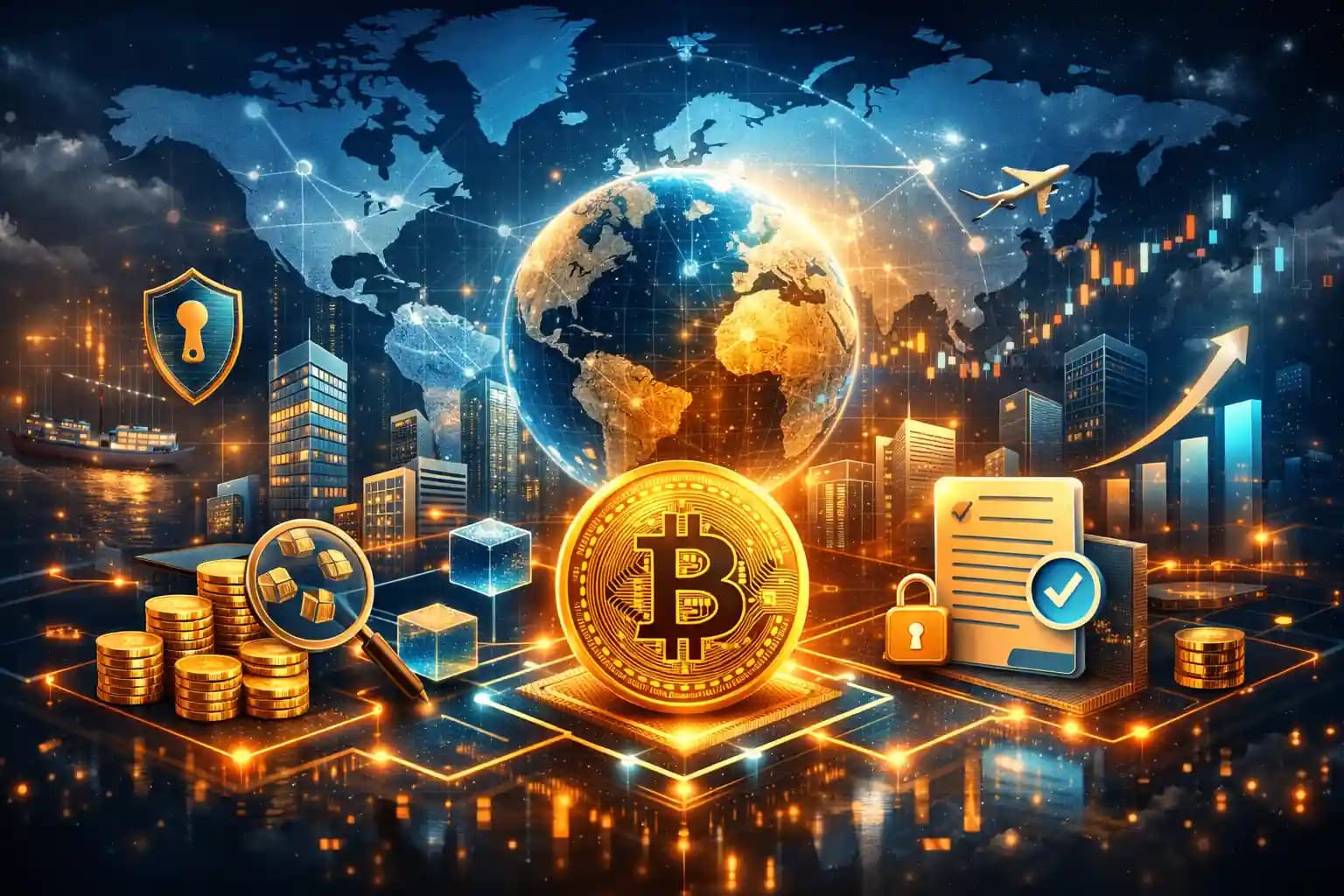 تصویر چشم‌انداز بلاک‌چین در بازارهای مالی 2026" - مقاله مارول لایف